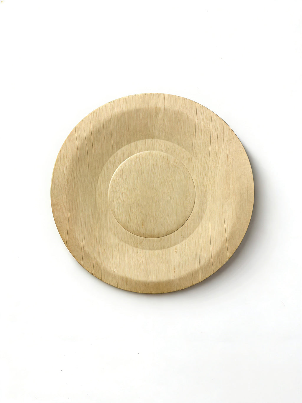 WPR Round Shallow Wooden Plate