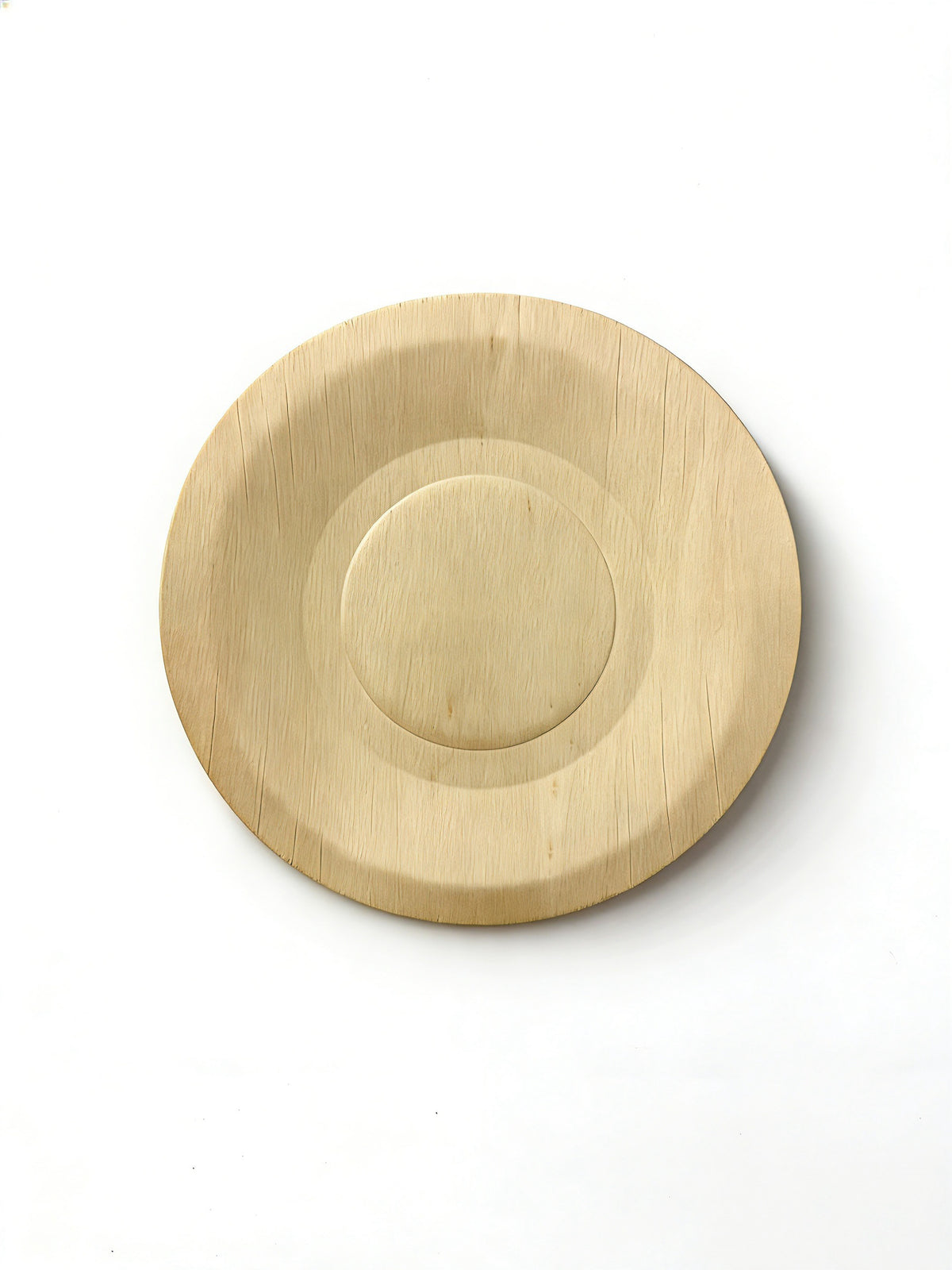 WPR Round Shallow Wooden Plate