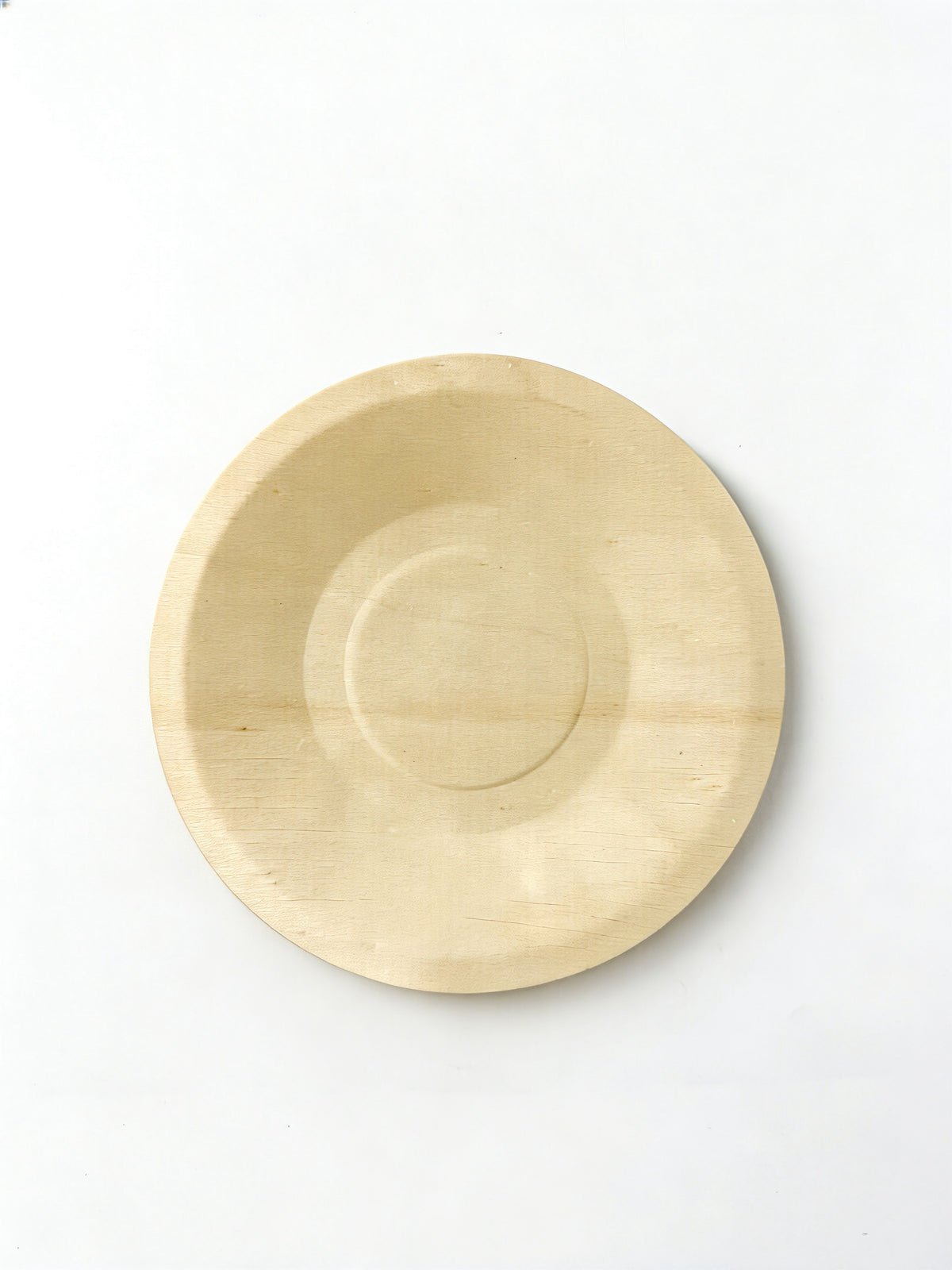 WPR Round Shallow Wooden Plate