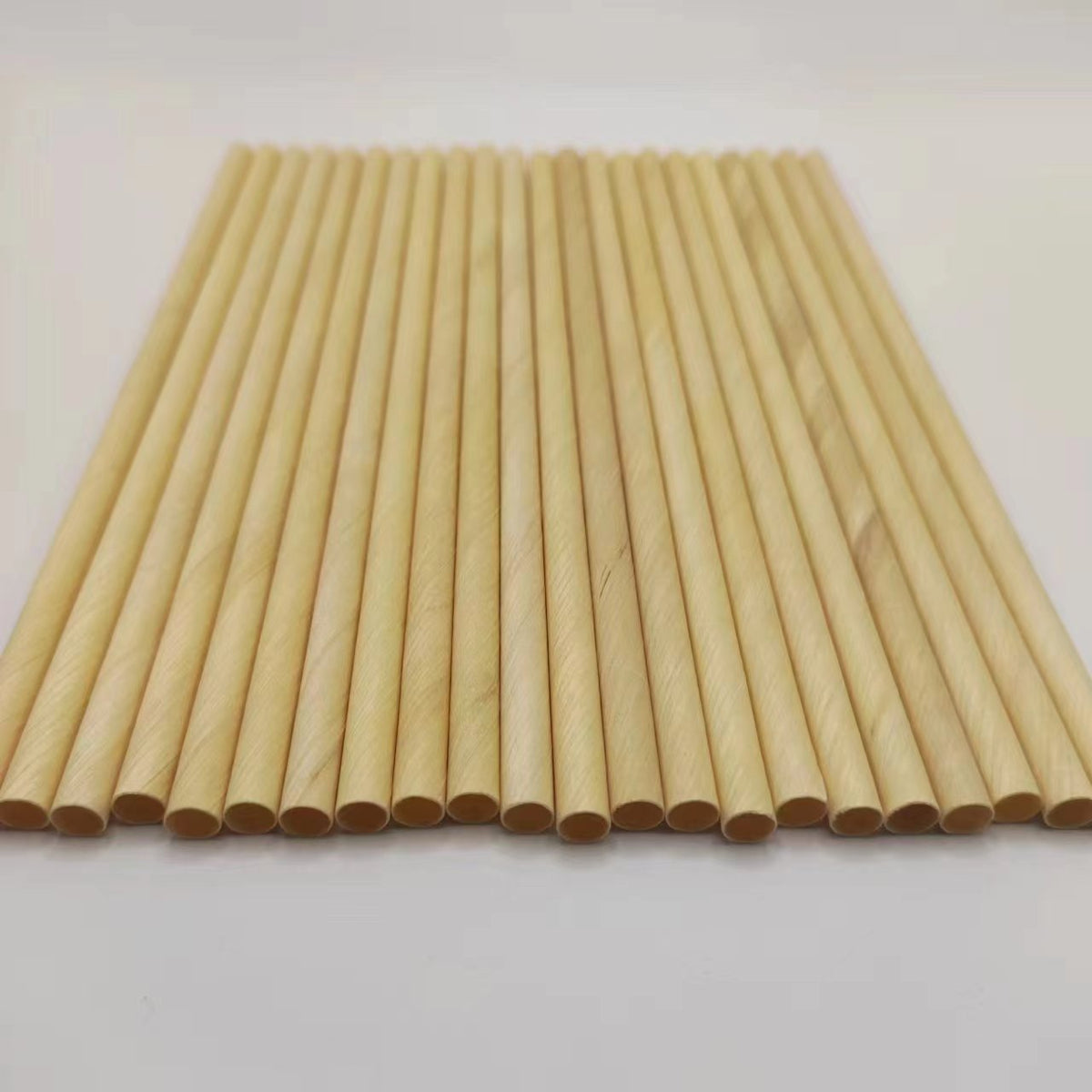 Wood Straw  size 6x200mm  500pcs/box