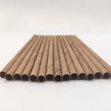 Wood Straw  size 6x200mm  500pcs/box