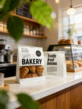 "Bakery" Series Tin-Tie Paper Bags -Minimalist Bags with Large Clear Display Window
