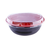 DB-312RB 16oz / 500ml Take Out Donburi bowl With Clear Lid Plastic 150sets