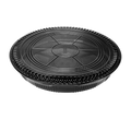 Heavy Duty Disposable Serving Round Trays Party Platter with Clear Lids 11.5"