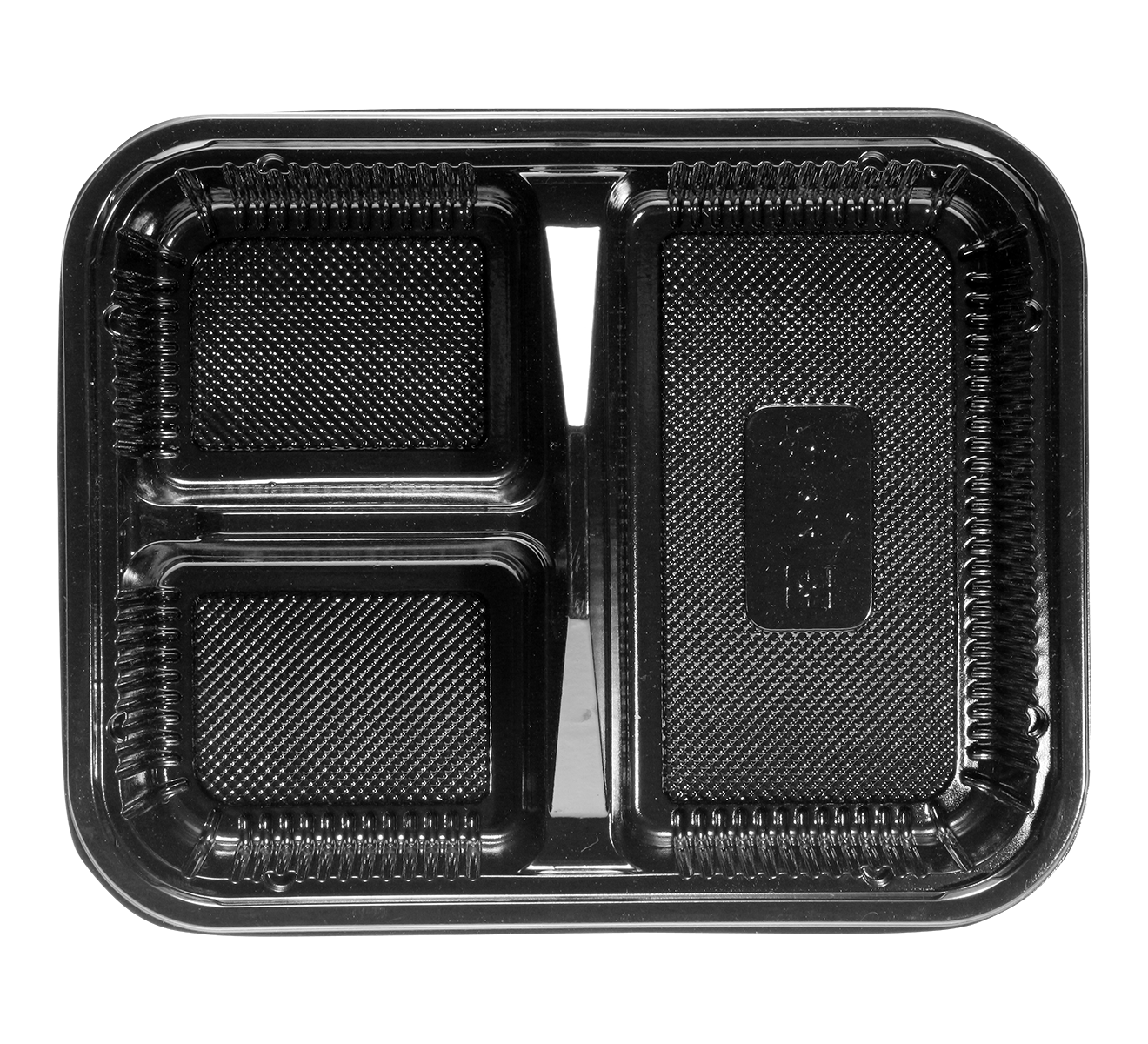 STI-304 3 Compartments PS Bento/Lunch Box Meal Prep Containers