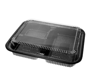 Microwavable Takeaway Food Trays Disposable Bento Lunch Containers