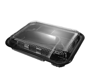 STI-304 3 Compartments PS Bento/Lunch Box Meal Prep Containers