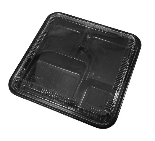 STI-307 5 Compartments PS Bento/Lunch Box Meal Prep Containers with Lids 50sets