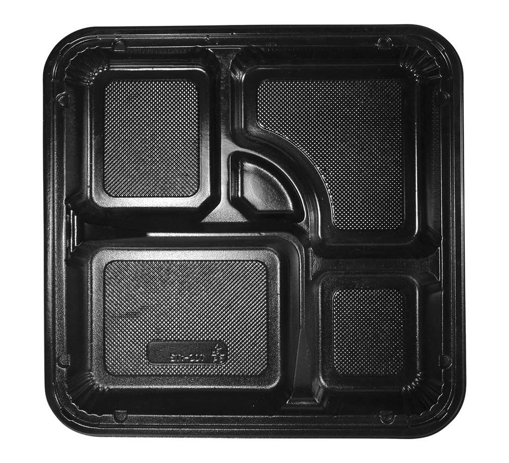 STI-307 5 Compartments PS Bento/Lunch Box Meal Prep Containers with Lids 50sets