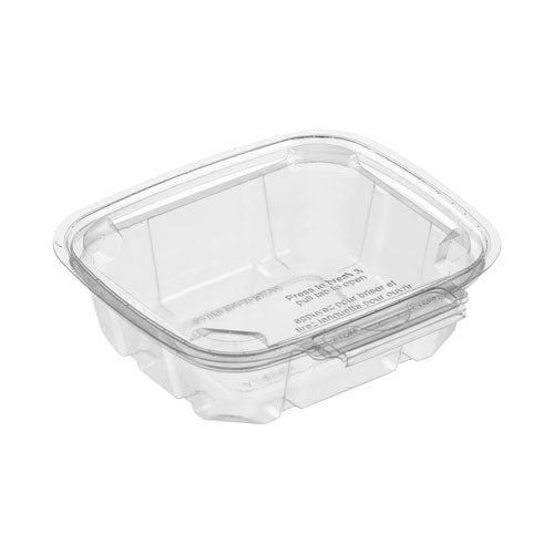 BreakAway | Rectangular Clear Hinged Food Salad Container With Leak-Resistant Lids
