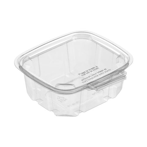 BreakAway | Rectangular Clear Hinged Food Salad Container With Leak-Resistant Lids