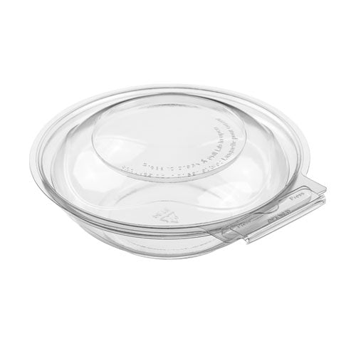 BreakAway | Round Clear Hinged Food Salad Bowl Food Container With Leak-Resistant Lids