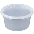12oz Deli Food Storage Containers with Lid Togo Soup Cup Microwave Safe 240/pack