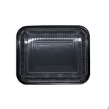 STI-830 Plastic PP Bento box with Lid Black 200sets