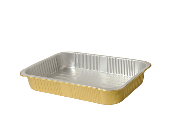 RT370/4670 Aluminum Foil Bakery Tray with Lid 50sets