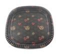 20/pack Heavy Duty Sushi Square Sakura Pattern Party Trays with Lids 13"