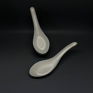 10*100/Pack biodegradable Wheat Straw Fiber milky Spoons 5.5 Inch
