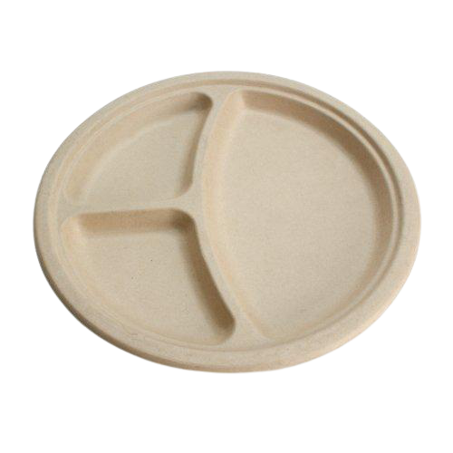 10 inch Wheat Straw Heavy-Duty Disposable Plates 3 Compartments – ST  International Supply Incorporated