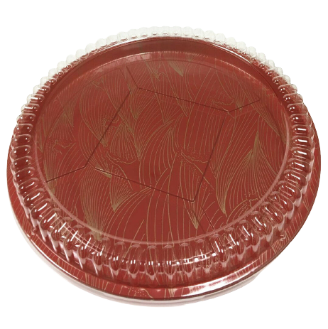 12" Togo Sushi Container Plastic Party Serving Tray with Lid 100sets