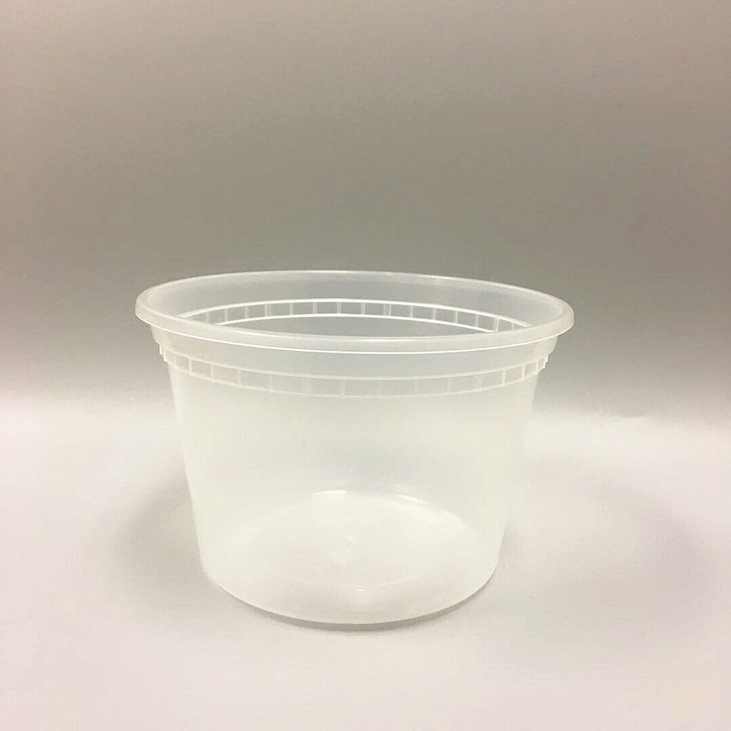 16oz Deli Food Storage Containers with Lid Togo Soup Cup Microwave Safe 240/pack