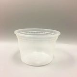 16oz Deli Food Storage Containers with Lid Togo Soup Cup Microwave Safe 240/pack