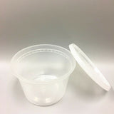 16oz Deli Food Storage Containers with Lid Togo Soup Cup Microwave Safe 240/pack