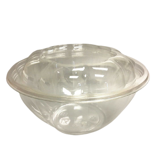 32oz Plastic Clear Rose Salad Bowls Poke Bowl To-Go Cold Food Container 150/pack