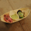 8.5" Wooden Boat Disposable Wood Boat Container 100Pcs