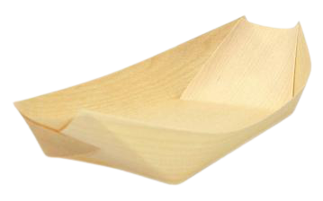 8.5" Wooden Boat Disposable Wood Boat Container 100Pcs